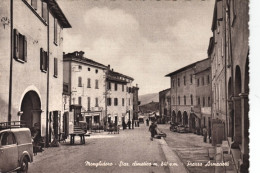 1955-Monghidoro Bologna, Piazza Armaciotti, Animata, Auto D'epoca, Viaggiata - Bologna