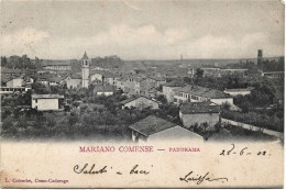 1928-Como Mariano Comense "Panorama", Viaggiata - Como