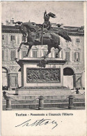 1903-cartolina Torino Monumento A Emanuele Filiberto Viaggiata - Andere & Zonder Classificatie