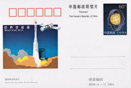 2001-Cina China JP98 World Space Week 2001 - Lettres & Documents