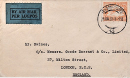 1932-South Africa Da Johannesburg To London Del 29 Giugno - Brieven En Documenten