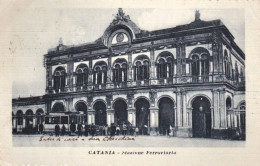 1921-Catania Stazione Ferroviaria Cartolina Viaggiata - Catania