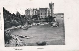 1902-Trieste Miramare Cartolina Viaggiata - Trieste