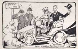 1910ca.-Buon Viaggio Eccellenza (Nasi), Cartolina Viaggiata - Historische Figuren