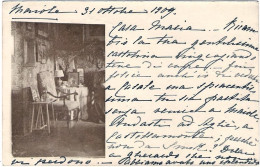 1909-cartolina Con Francobollo Asportato Annullo Tondo Riquadrato Di Torbole Cas - Brescia