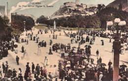 1920ca.-Lourdes La Place Devant L'eglise Du Rosaire - Autres & Non Classés