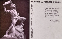 1930circa-Monumento Nella Caserma Del 5^ Alpini A Milano Ed Inno Dell'alpino - Milano (Mailand)