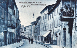 1940-citta' Della Pieve, Perugia, Via Vannucci, Animata E Viaggiata - Perugia