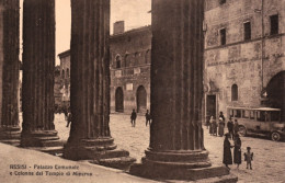 1925ca-Assisi, Perugia, Palazzo Comunale E Colonne Del Tempio Di Minerva, Non Vi - Perugia