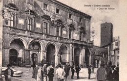 1925ca.-Orvieto, Palazzo Comunale E Torre Dei Polidori, Animata, Non Viaggiata - Perugia