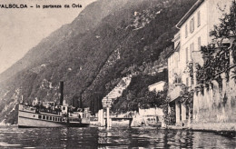 1910-Valsolda, Como, Battello In Partenza Da Oria, Viaggiata - Como