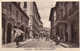 1941-Catanzaro, Vista Corso Vittorio Emanuele, Animata, Viaggiata - Catanzaro