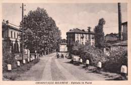 1925ca.Chiaravalle Milanese, Milano, Entrata In Paese, Non Viaggiata - Milano (Milan)