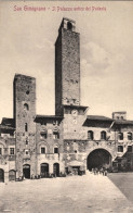 1913-San Gimignano Siena, Il Palazzo Antico Del Podesta', Non Viaggiata - Siena