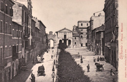 1908ca-Albano, Roma, Piazza Mazzini, Animata E Non Viaggiata - Autres & Non Classés