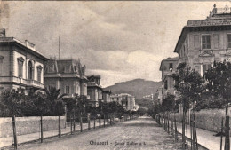 1918-Chiavari Genova, Corso Umberto I, Viaggiata, Bollo Lineare Posto Di Ristoro - Genova (Genoa)