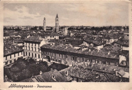 1937-Abbiategrasso, Milano, Panorama, Viaggiata - Milano (Mailand)