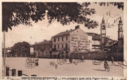 1939-Abbiategrasso Romantica, Milano, I Due Campanili Legati Della Piazza Cavour - Milano (Milan)