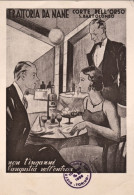 1936-Corte Dell'Orso, San Bartolomeo, Torino, Cartolina Pubblicitaria Trattoria  - Advertising