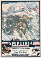 1940ca.-Torino Oulx, Cartolina Pubblicitaria Sportinia Snow Paradise, Non Viaggi - Advertising