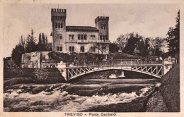 1934-Treviso, Ponte Garibaldi, Fiume In Piena, Viaggiata - Treviso
