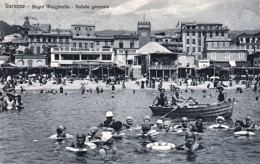 1926-Varazze, Bagni Margherita, Bagnanti Nel Mare, Viaggiata - Savona