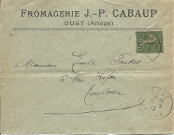 107 --- Lettre 09 OUST Fromagerie J.P. Cabaup - 1900 – 1949