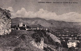 1941-Vittorio Veneto, Treviso, Panorama Della Cittadina Con Il Castello Di San M - Treviso