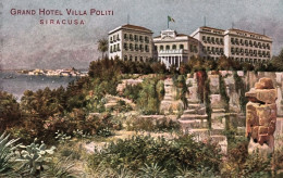 1925ca.-Siracusa, Hotel, Vista Del Grand Hotel Villa Politi, Non Viaggiata - Siracusa