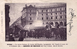 1901-Roma, Monumento, Inaugurazione Da Parte Del Popolo Della Nuova Fontana Di P - Autres & Non Classés