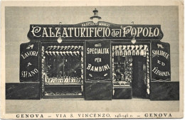 1900circa-Genova Calzaturificio Del Popolo Via S.Vincenzo - Genova (Genoa)