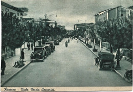 1947-Rimini Riccione Viale Maria Ceccarini Con Auto - Rimini