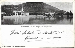 1902-Como Pusiano Il Suo Lago E La Sua Chiesa - Como