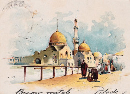 1901-Egitto Moschea, Cartolina Viaggiata - Sonstige & Ohne Zuordnung