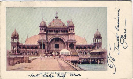 1904-U.S.A. Cartolina Salt Air Bathing Pavillion Affrancata 2c.Jefferson - Autres & Non Classés