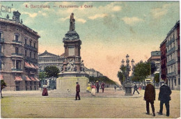 1913-Spagna Cartolina Barcelona Monumento A Guell Viaggiata - Sonstige & Ohne Zuordnung