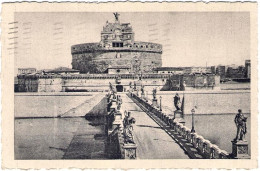 1933-cartolina Roma Castel S.Angelo Affrancata Coppia 10c.Imperiale - Sonstige & Ohne Zuordnung