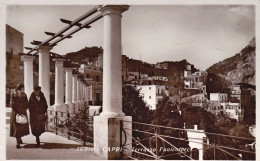 1936-Napoli Capri Terrazza Funicolare, Cartolina Viaggiata - Napoli (Naples)