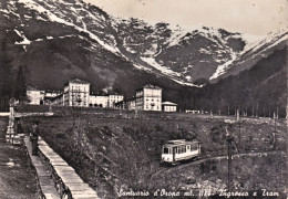 1947-Biella Santuario D'Oropa Ingresso E Tram, Cartolina Viaggiata - Biella