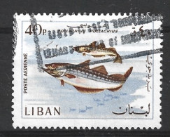 LIBAN. PA 438 De 1968 Oblitéré. Poisson. - Vissen