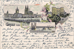 1896-Germania Cartolina Gruss Aus Coln Viaggiata - Autres & Non Classés