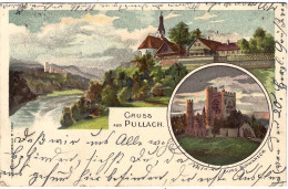 1898-Germania Cartolina Gruss Aus Pullach Viaggiata - Autres & Non Classés