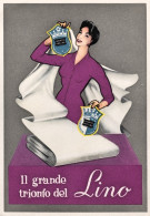 1940circa-cartolina Pubblicitaria "il Grande Trionfo Del Lino Commissione Tutela - Publicité