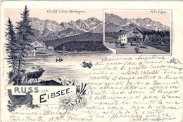 1898-Germania Cartolina Gruss Vom Eibsee Viaggiata - Otros & Sin Clasificación