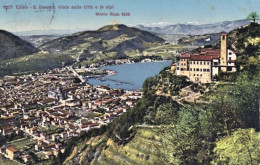 1915-Como S.Donato Vista Sulla Citta' E Le Alpi, Cartolina Viaggiata - Como