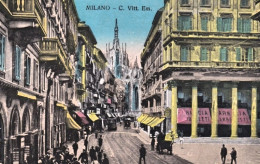 1916-Milano Corso Vittorio Emanuele, Cartolina Viaggiata - Milano (Mailand)
