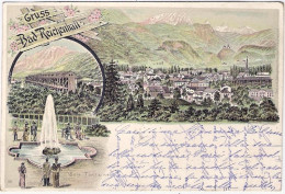 1898-Germania Cartolina Gruss Aus Bad Reichenhall Viaggiata - Other & Unclassified