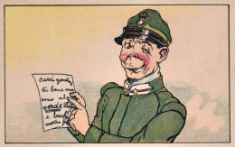 1920ca.-Sono Al Verde. Cartolina Militare Umoristica Non Spedita - Humour