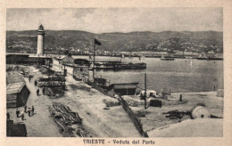 1930circa-Trieste Veduta Del Porto - Trieste