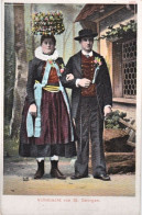 1900circa-Schwarzwalder Volkstracht Von St. Georgen - Couples